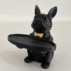 Lovely Dog Statue Key Candy Bowl Dog Statues Figurines Entryway Table Ornament for Office Home Decors New Year Gift