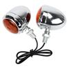 2Pcs Silver Refit For Suzuki Scooter Turn Indicators Motor Lamp 10W DC 12V Motorcycle Turn Signal Light High Quality