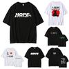 Hope On The Stage Street Kpop Fan Top Unisex Women TShirt JHOPE LA World Tour Happy JIN Graphic Print ONeck Summer Casual Tshirt
