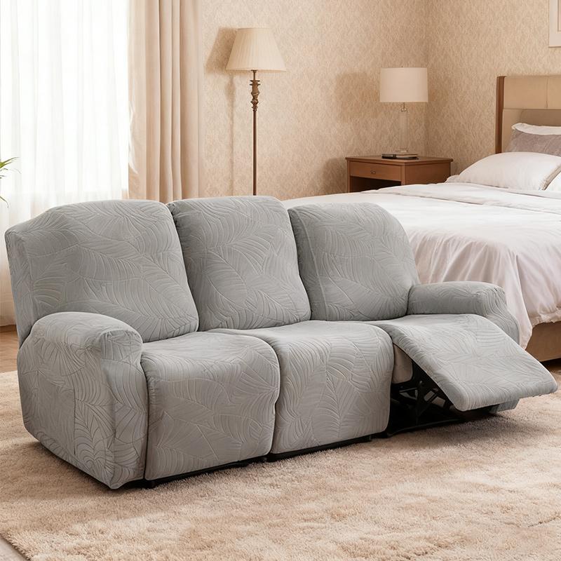1/2/3 Seater Recliner Sofa Cover Durable Jacquard Lounge Chair Cover for Living Room Elastic Furniture Protector Couch Cover