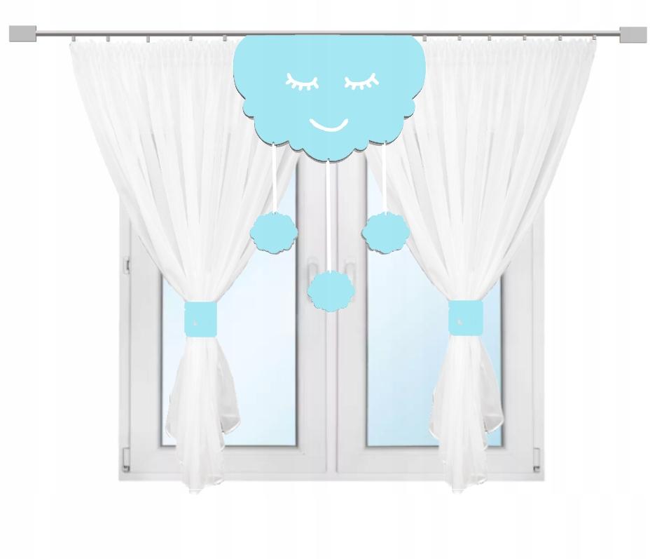 Children' Curtain CLOUD with Hangers DELIKANTA Lambrequin with Openwork 300x150