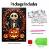 Halloween Jack Skellington Pumpkin Pearl Painting Art Kit Handmade Diy Home Decorations