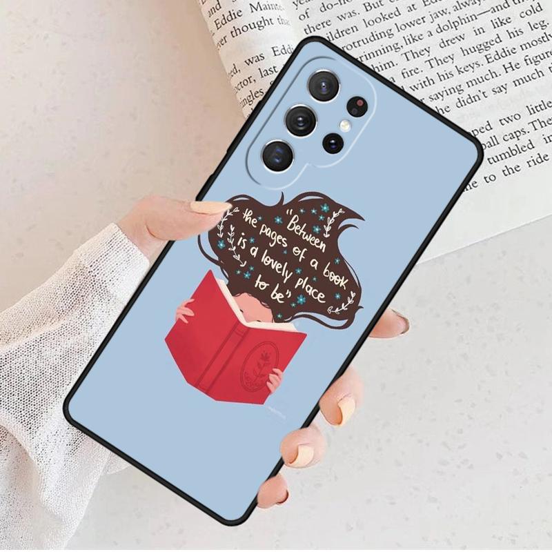 Book Lover Phone Case For Samsung Galaxy S25 S23 S30 S8 S21 S20 FE S24 S22 Note 10 20 S8 Plus Lite Ultra