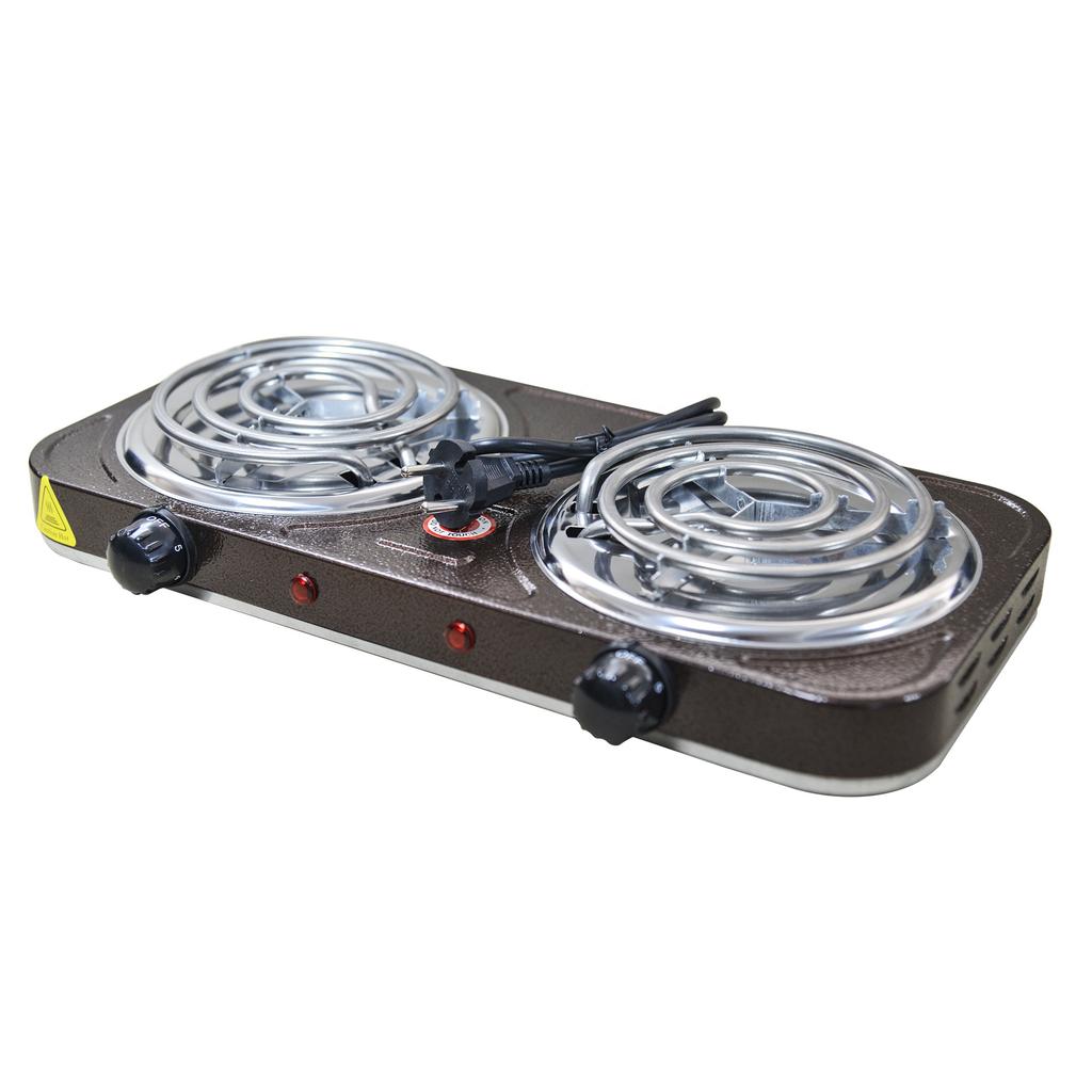 Electric Double Hot Plate Two Burner CooKtop Coil Stove Sizzling Portable Soldering Free Standing 2000w 3000w for Cooking
