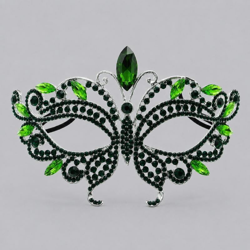 Luxurious Alloy Full-face Mask, Halloween Party, Birthday Masquerade, Bride's High-end Mask