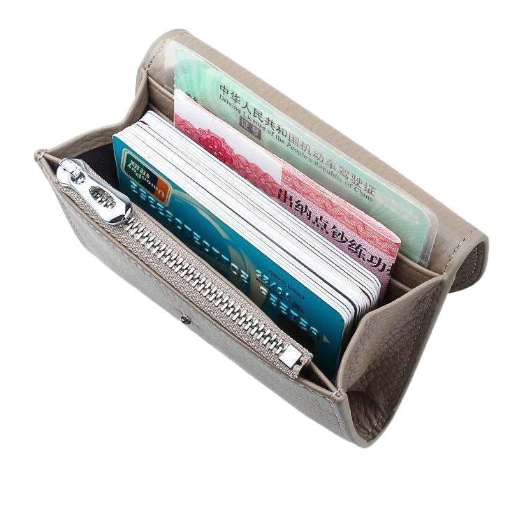 Compact Lychee Grain Coin Pouch: Multifunctional, Soft, Large Capacity Card Holder Wallet