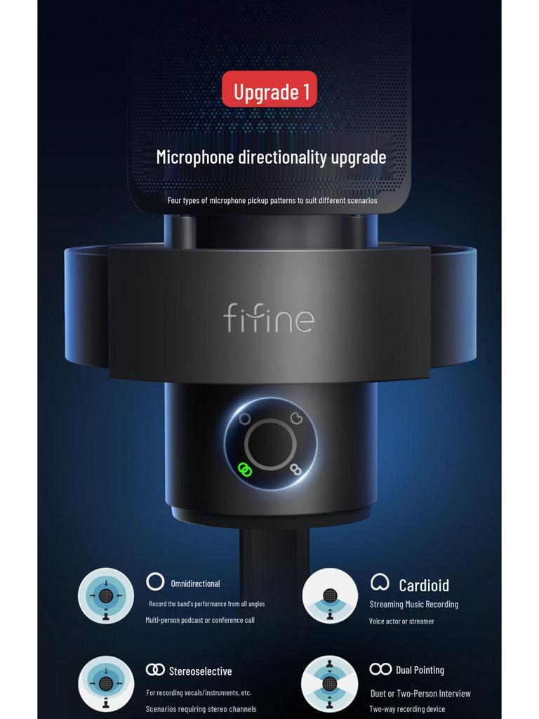 Fifine A9 USB Condenser Microphone for Live Streaming and Gaming