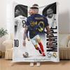 Mbappe's Dynamic Celebration Blanket Soft & Cozy Suitable for Chair Livingroom Bedding Four Seasons Multipurpose Warmthful Decor