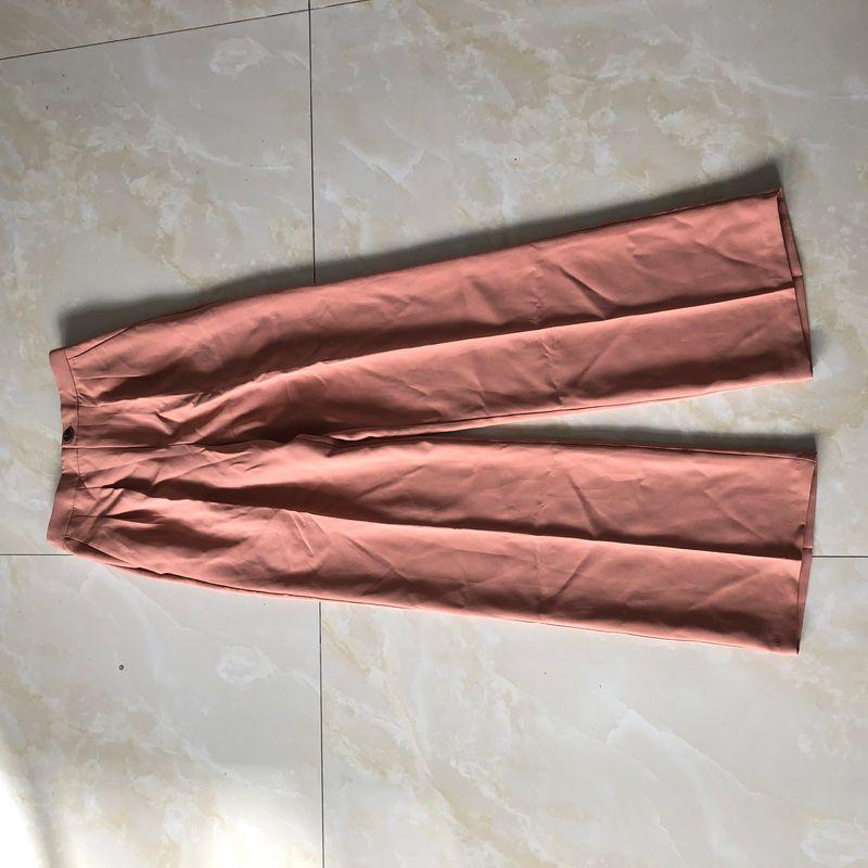 

Брюки от костюма Весна и Осень Новое поступление Внешняя торговля Женская одежда Минималистичные Полуэластичные С высокой талией На молнии и пуговице Прямые брюки 30295 Orange powder B- 18-31-3 M