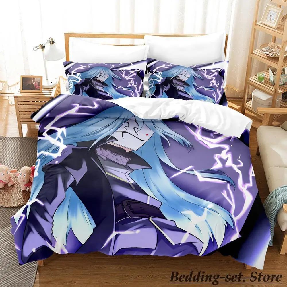 Rimuru Tempest Bedding Set Single Twin Full Queen King Size Bed Set Adult Kid Bedroom Duvetcover Sets Anime parure de lit Bed