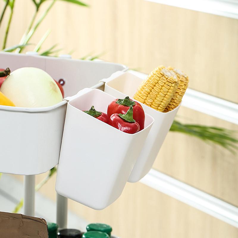Plastic Hanging Cup Holders Hanging Cups For Rolling Cart Hanging Storage Bins Craft Supplies For Utility Cart Beauty Salon Trol
