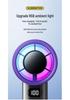 Cross-Border 2025 Handheld USB Fan: High-Speed, 100-Speed Stepless, Digital Display, Powerful Small Wind Cannon
