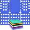 Blue Plastic Shirt & T-Shirt Folder Organizer with Multiple Compartments - 26.16x22.61x3.05 Cm Space-Saving Clothes Folding Board for Wardrobe