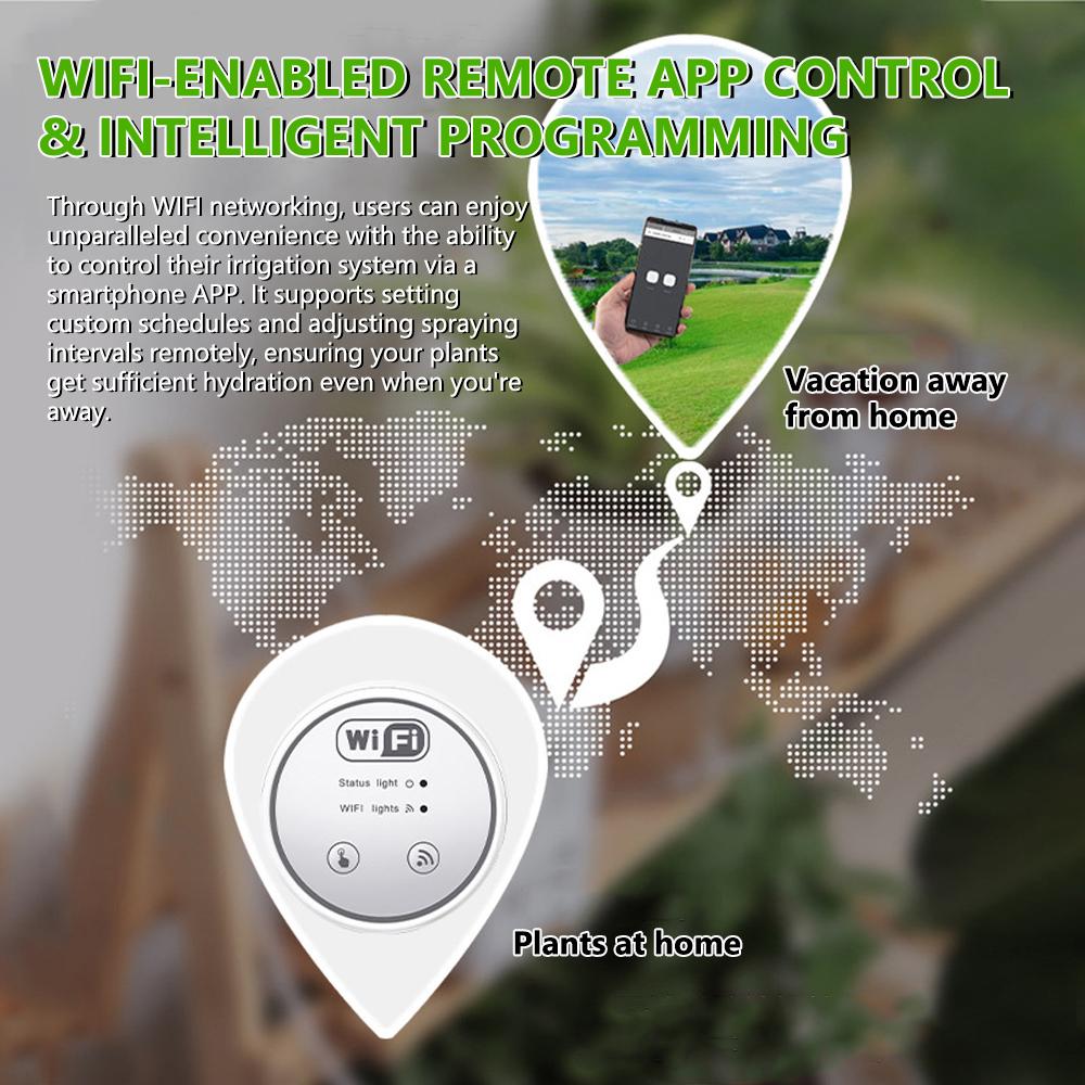 Wifi Gardening Water Timer Cellphone APP Control Garden Automatic Watering Device Balcony