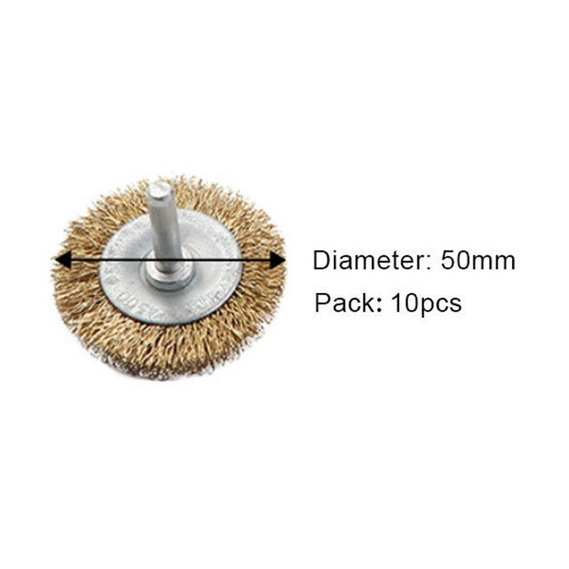 Wire Wheel Brush Cleaning Rust Wire Brush For Electric Grinding Metal Rust Removal Polishing Brush Paint Removal Rotary Tools