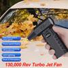 Turbo Fan Jet 130000RPM Mini Air Blower Brushless Motor Powerful Electric Air Duster LED Display Portable Car Blowing 4 Gears Adjustable Rechargeable