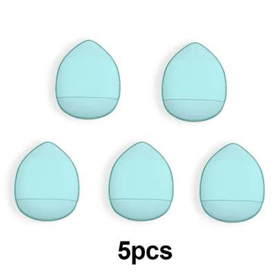 Mini Cushion Mini Finger Puff Foundation Small Air Cushion Powder Sponge Face 5 Pcs 10, 5 Pcs, 5 Pcs Green