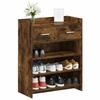 Shoe Cabinet Smoked Oak 73.5 x 36 x 92 cm Engineered Wood