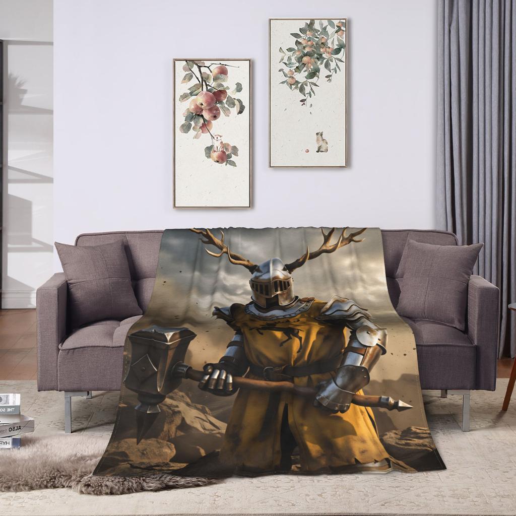 Lyonel Baratheon Cozy Blankets  Funny Plane Travel Throw Blanket Couch Chair Flannel Bedspread Sofa Bed Cover