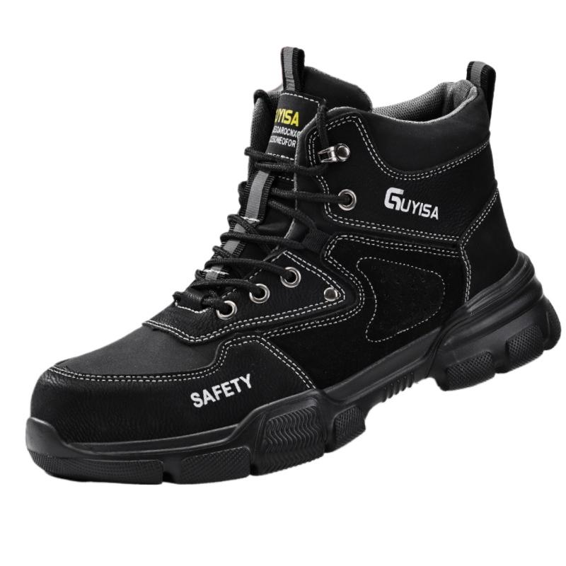 Hot-selling Safety Shoes for Men, Anti-smashing and Anti-piercing Four-season Shoes, Light and Comfortable, High-top Labor Insurance Shoes for Men