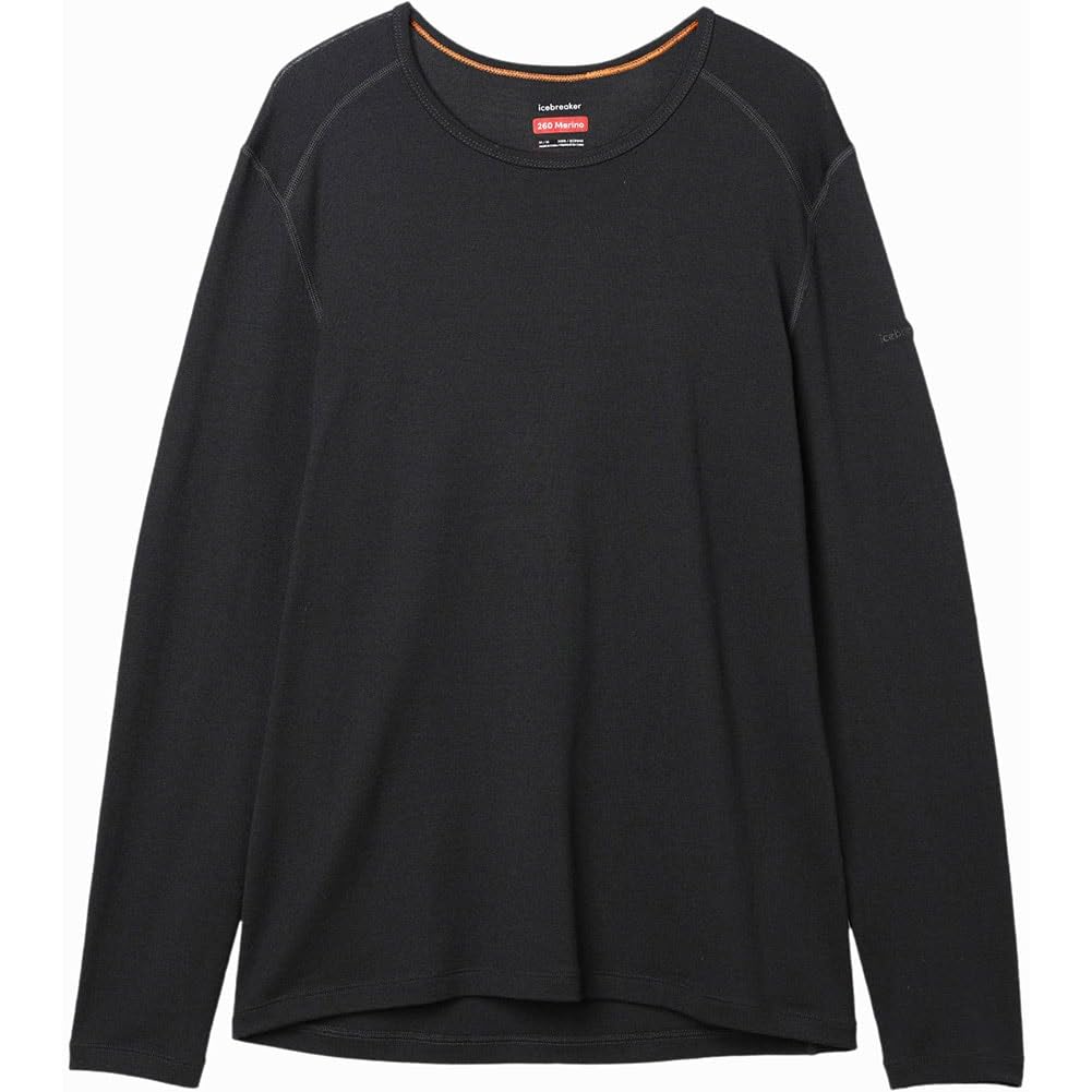 [icebreaker] M 260 TECH LS CREW Black L
