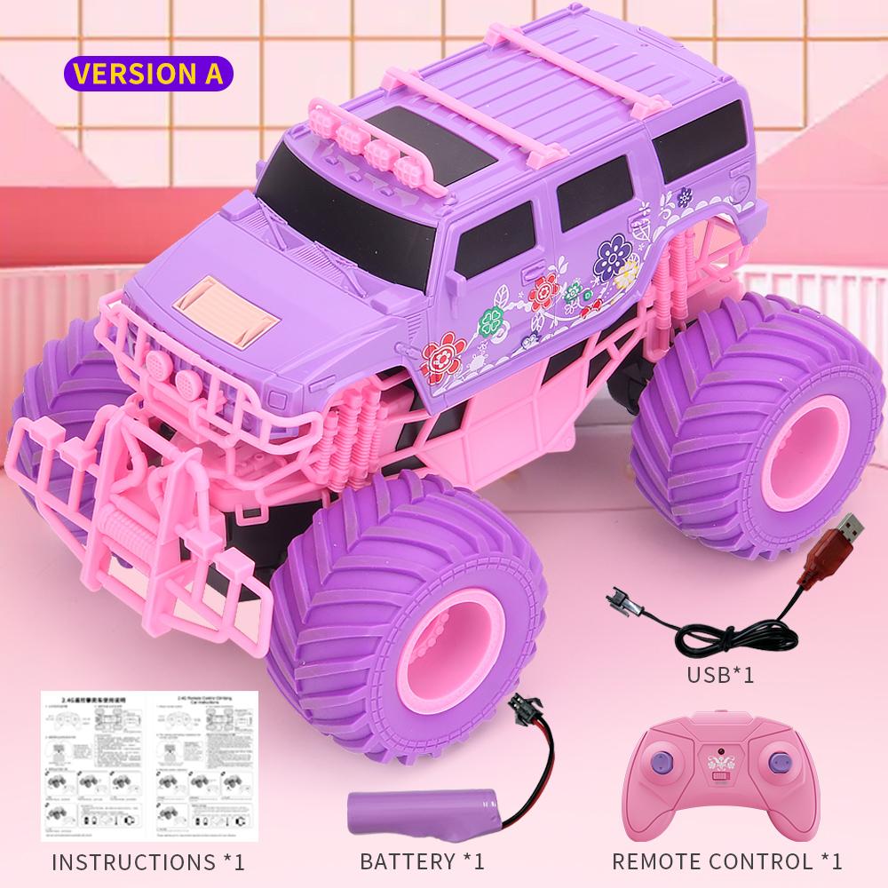 JJRC Q157 Pink Girl Toy RC Climbing Car 2.4G Off Road Vehicle Party Gift Remote Control Car Girl Christmas Toys