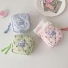 Cherries Decoration Sanitary Pad Storage Bag Water Resistant Practical Polyester Organizer For Travel Cosmetic