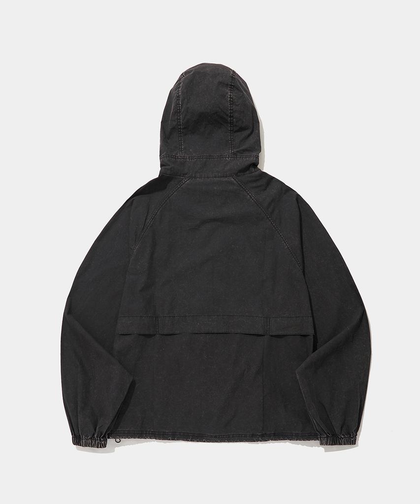 Columbia University Urban Washed Wooven Zip-Up Jacket_Black