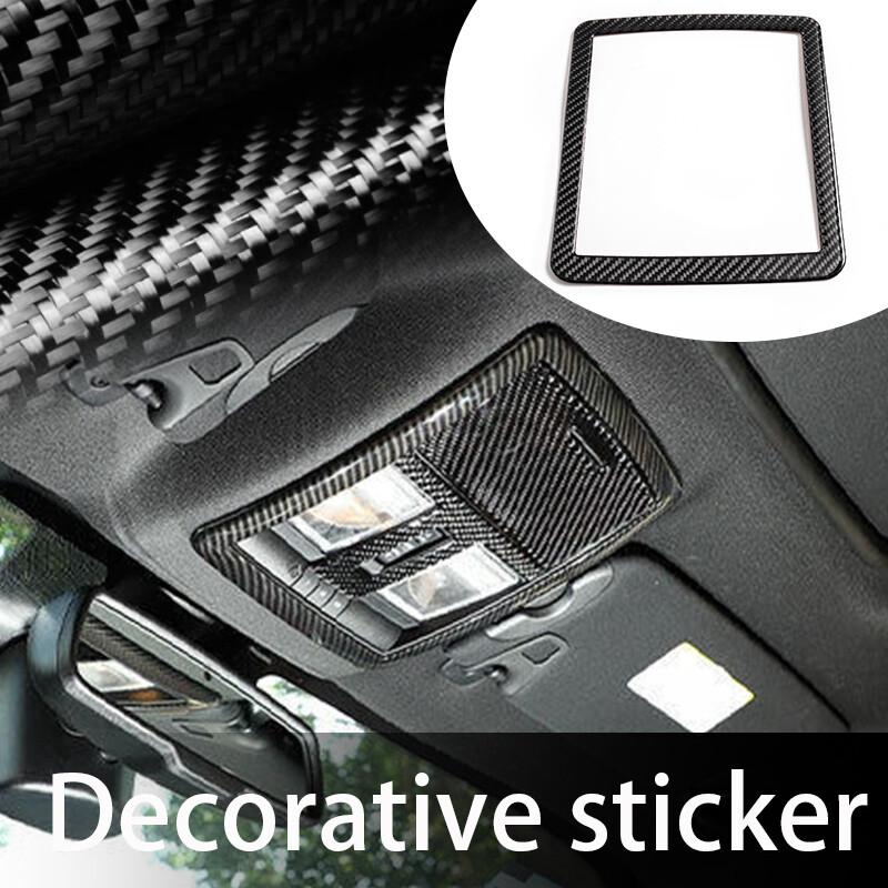 REAL Carbon Fiber Roof Front Reading Light Frame Trim For Dodge Challenger 2015+