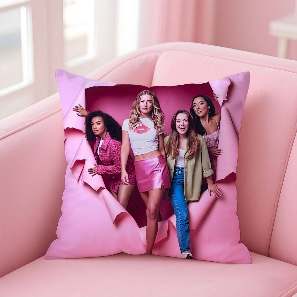 

Кино ТВ M-Дрянные девчонки Наволочка с рисунком Наволочка для гостиной Диванная подушка Чехол и декор для спальни 12x12Inch