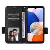 Samsung A15 Phone Case: Leather Cover with Card Holder, Stand, and Lanyard for 4G/5G Models