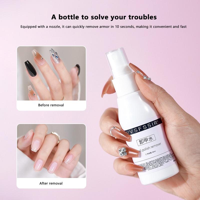 60Ml Spray Type Nail Uv Gel Polish Burst Magic Remove Gel Liquid Surface Layer Acrylic Clean Degreaser For Nails Surface Clean