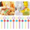 10/20/30/50pcs Silicone Food Bag Sealing Strap Freshness Sealing Clip Adjustable Clip Portable Data Cable Storage Kitchen Gadget