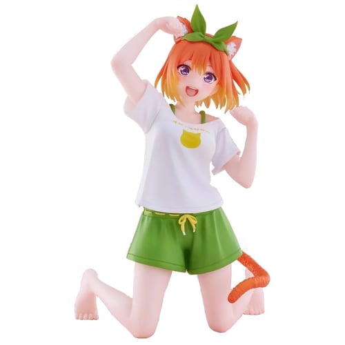 The Quintessential Quintuplets Desktop Cute Figure: Nakano Yotsuba Original Cat Room Wear Ver. 1 Type
