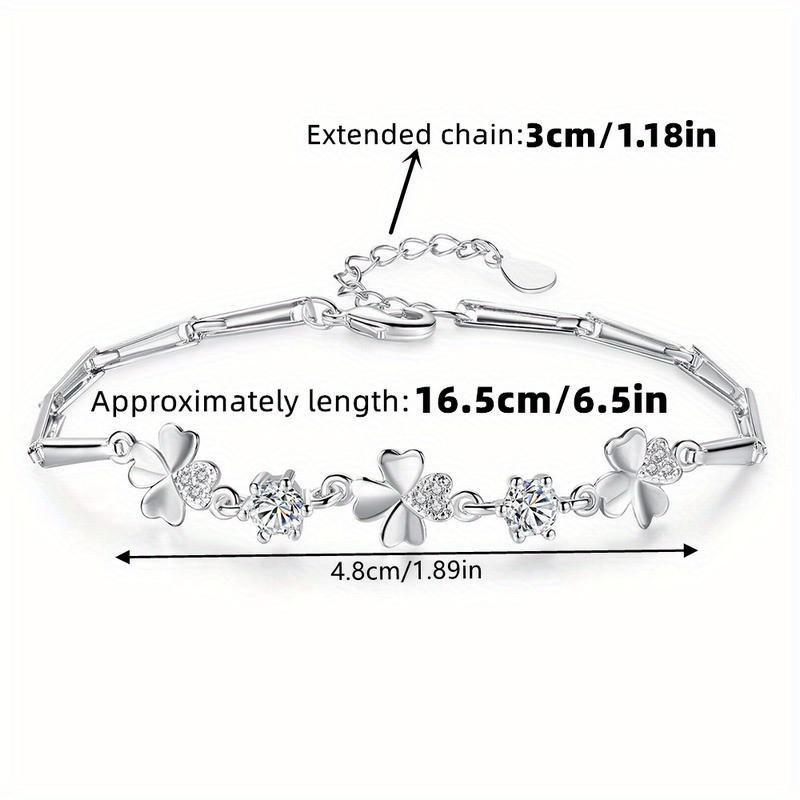 

Sisters Four Leaf Clover Bracelet, Birthday Christmas Gift, Creative Trendy Elegant Exquisite Jewelry With Gift Box & Text Card United States