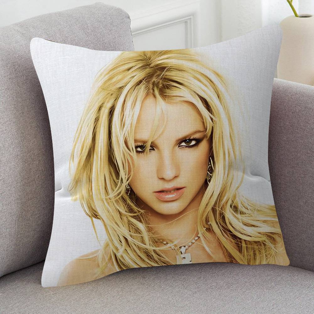 Sängerin Britney Jean Spears Zeichentrickserie Quadratisches Kissenbezug Weiche Taille Sofa Kissenbezug Schlafzimmer Zimmer Kissenbezug