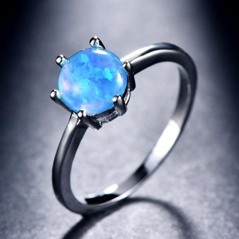Cushion Cut Square Rainbow White Fire Opal Rings For Women Gold Horse Eye Zircon Charm Leaf Wedding Bands Party Jewelry CZ