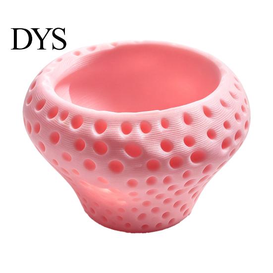 Unique Home Office Decor Strawberry Succulent Planter Pot, 3D Printed Cute Shape Small Plant Mini Ceramic Style Decorative Flower Pot for Cactus Herb,