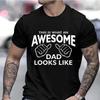 Men's Clothing AWESOME DAD This Is What An Dad Looks Like MENS T-shirt Shirt Tshirt Funny Dad T-shirts Daddy Tee Tops Clothes
