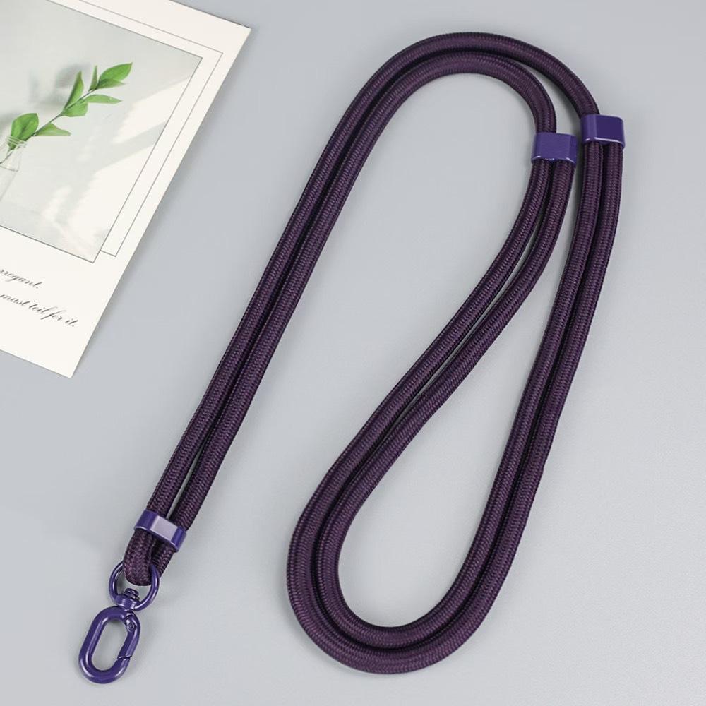 Macaron Thick Rope Phone Lanyard - Adjustable 7-8mm Climbing Gasket for Shoulder, Back, or Neck