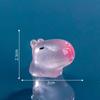 Cartoon Luminous Capybara Statue DIY Accessories Car Ornament Miniature Capybara Figurines Dollhouse Decoration Toy