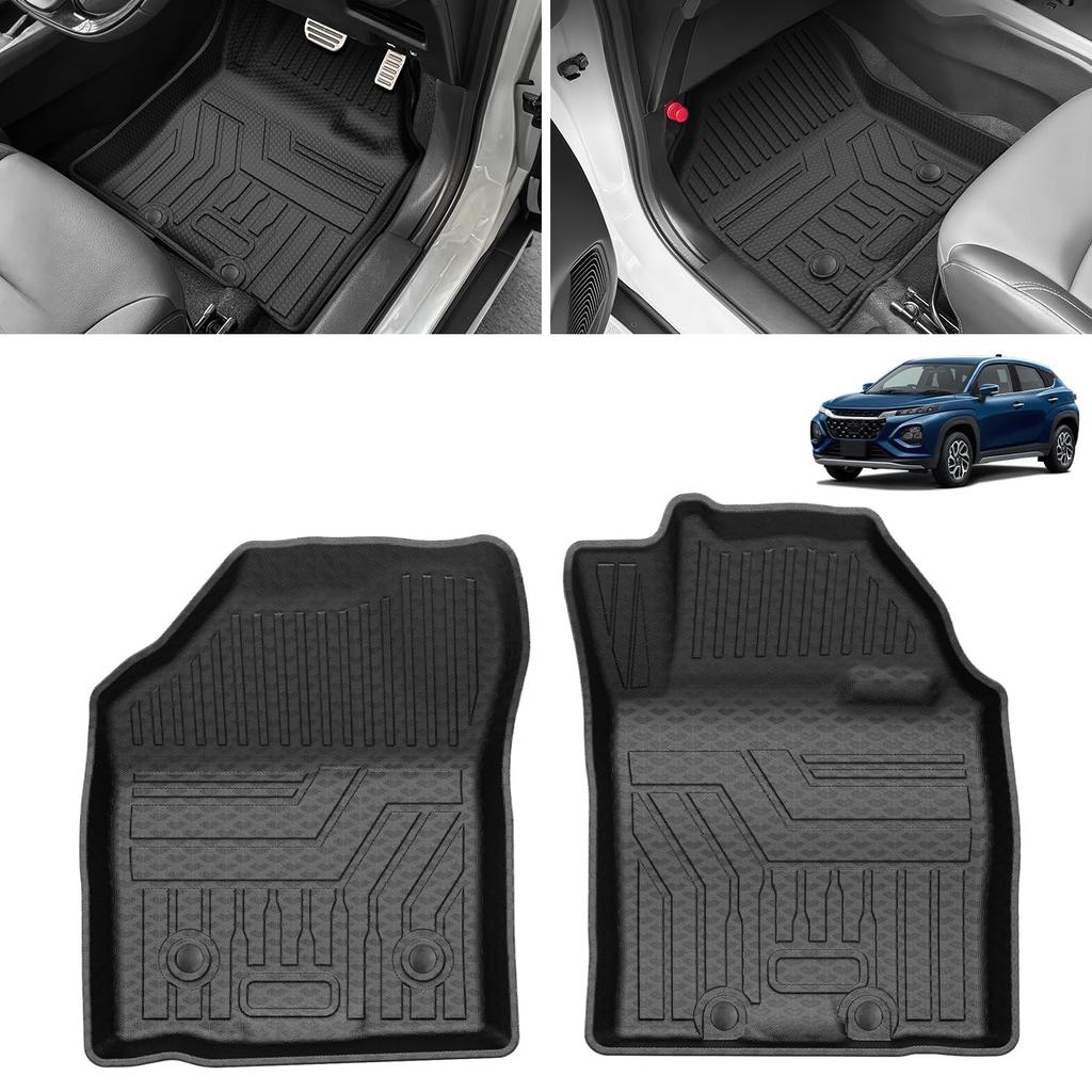 Cartist 3D Floor Mats for New FRONX October 2024 Present and TPE Material Custom Design Easy Installation Protective Parts Car Accessories Front