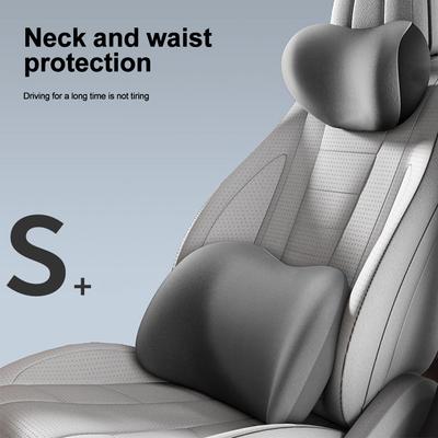 Coussins de voiture en mousse à mémoire de forme, appui-tête pour siège auto, coussin de taille souple, protection de taille, accessoires pour oreiller de cou et de tête