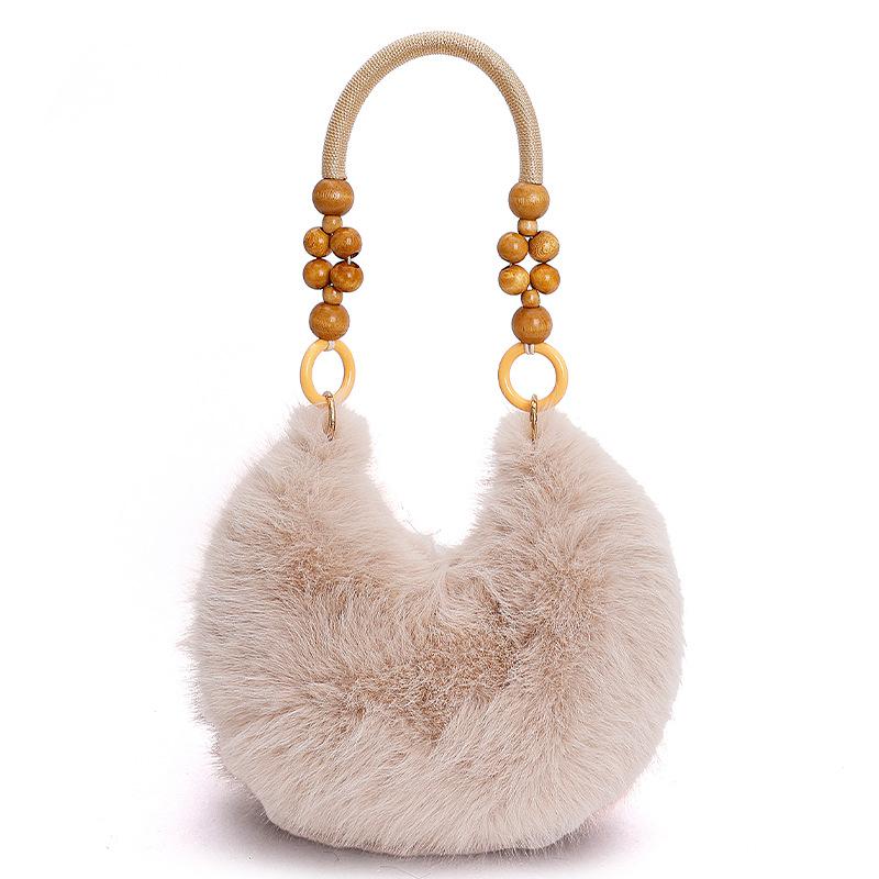 Hairy Hand Carry Small Bag Women's 2025 New Trendy Fashion Commuter Underarm Cloud Bag Autumn and Winter Versatile Shoulder Bag