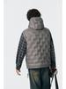 Men's Winter 90% White Duck Down Hooded Vest - European & American Style, Plus Size, Loose Fit, Embossed Shoulder Cape.