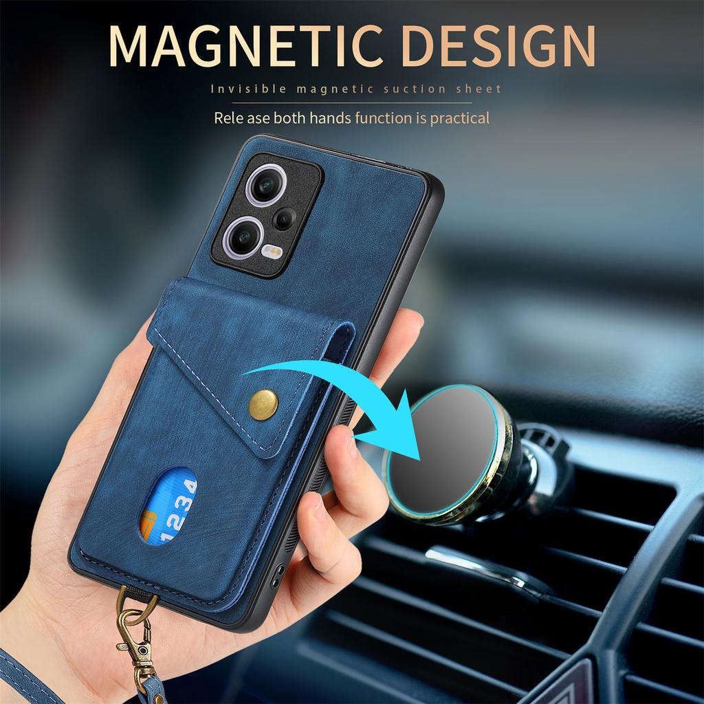 D1 Etui na Xiaomi Redmi Note 12 Pro 5G/12 Pro Speed 5G/Poco X5 Pro 5G ze stojakiem Skóra+TPU Pokrowiec na telefon
