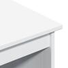 Desk Cabinet Set 2 Pieces White Solid Pine Wood