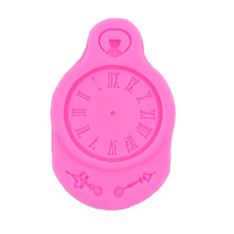 Clock Silicone Mold for Cake Decoration and Chocolate Fondant DIY