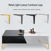 Long Semicircular Three-Pronged Metal Sofa/TV Stand/Coffee Table/Bed Legs