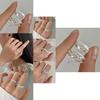 Chic Geometric Bowknot Ring For Women Fashionable Adjustable Copper Jewelry